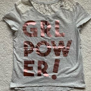 New without tags Justice girls size 14/16 shirt